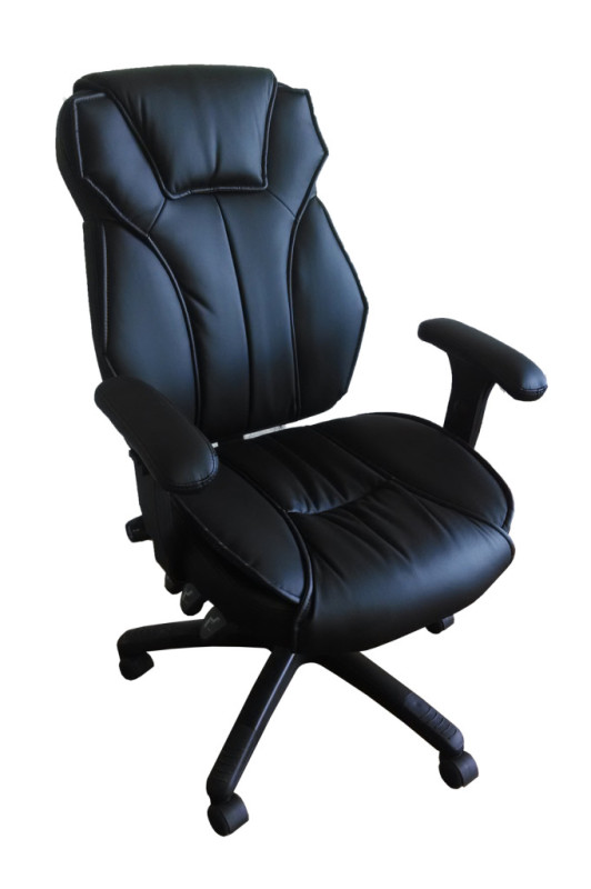 Black Leather High Back Executive Office Chair