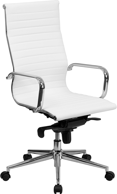 White High Back Leather Executive Chair