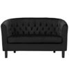 Morrison Tufted Loveseat Black - Image 3