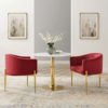 Carter Red & Gold Lounge Chair - Image 4