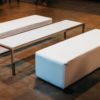 White Straight Bench - Image 3