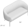 Oliver Loveseat Ivory - Image 6