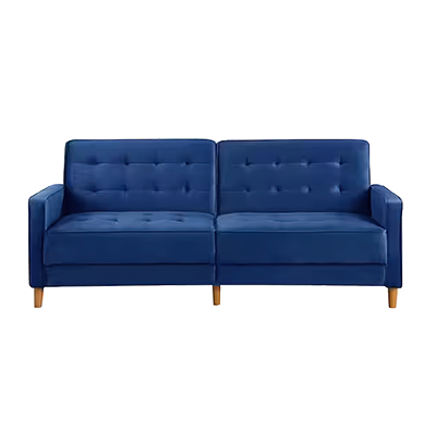 Loft Gold Arm Loveseat (Navy Blue) - Display Group