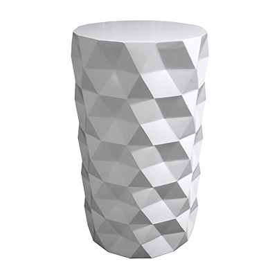 White Geometric Cocktail Table
