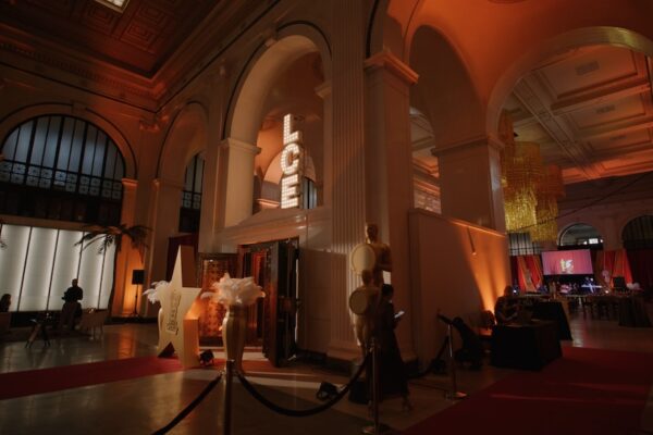 Event planning, custom decor, and AV services for LCE’s annual corporate meeting wrap-up party.