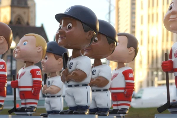 Detroit Sports Team Bobbleheads, Red Wings and Tigers