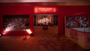 Hockeytown Centennial FanFest display